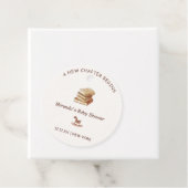 Neutral Elegant New Chapter Storybook Baby Shower Geschenkanhänger (Beispiel)