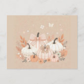 Neutral Fall Pumpkin  Postkarte (Vorderseite)