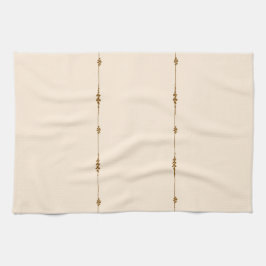 Neutral Farmhouse Kitchen Towel Gold Botanical Geschirrtuch
