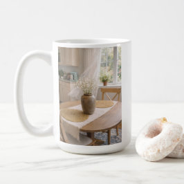 Neutral Farmhouse Wildflower Floral Kaffeetasse