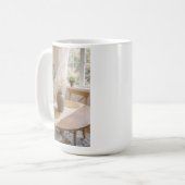 Neutral Farmhouse Wildflower Floral Kaffeetasse (Vorderseite Links)