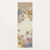 Neutral Floral Yoga Mat Yogamatte (Vorderseite)