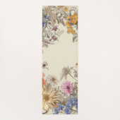 Neutral Floral Yoga Mat Yogamatte (Rückseite)