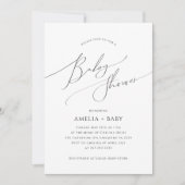 Neutral | Foto Babydusche Einladung (Vorderseite)