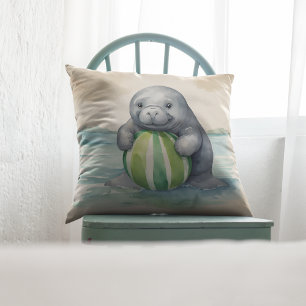 Neutral für Baby Manatee Kissen