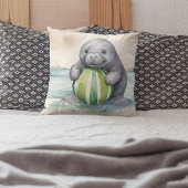 Neutral für Baby Manatee Kissen