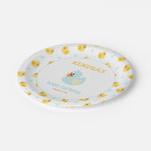 Neutral für Gummiente Pappteller (Schrägansicht)