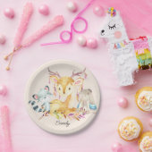 Neutral für niedliche Kleintiere Individuelle Name Pappteller (Party)