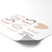 Neutral für Wasserfarben Jesus Liebe mir Poster (Ecke)