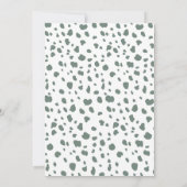 Neutral für Zootiere Babydusche Dankeskarte (Rückseite)