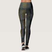 Neutral gefärbter Block-Kord-Look Leggings (Rückseite)