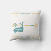 NEUTRAL Gender Birth Stats Babywaldkeule Kissen (Rückseite)