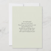 Neutral Gender Reveal Invitation Einladung (Rückseite)