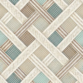 Neutral Geometric Green Napkins Custom Name Chic Serviette