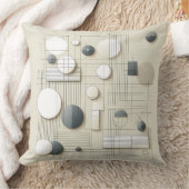 Neutral Geometric Harmony Kissen (Decke)