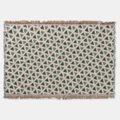 Neutral geometric triangle Throw Blanket Decke (Vorderseite)