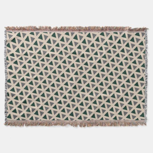 Neutral geometric triangle Throw Blanket Decke (Vorderseite)