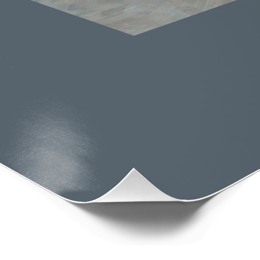 Neutral getönte Abstrakte Expressionistische Colla Poster (Ecke)