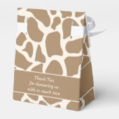 Neutral Giraffe Baby Duwer Fevor Box Geschenkschachtel (Rückseite)