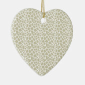 Neutral Giraffe Print Keramik Ornament (Rechts)