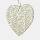Neutral Giraffe Print Keramik Ornament (Links)