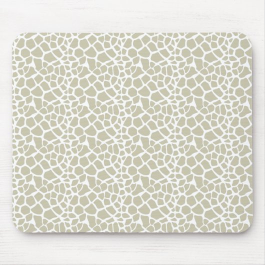 Neutral Giraffe Print Mousepad (Vorne)