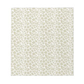 Neutral Giraffe Print Notizblock (Vorderseite)