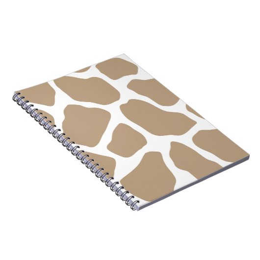 Neutral Giraffe Print Notizblock (Rechte Seite)