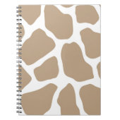 Neutral Giraffe Print Notizblock (Vorderseite)