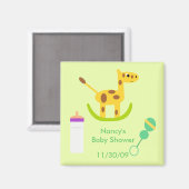 Neutral Giraffe Toy Baby Duwer Gefälligkeitsmagnet Magnet (Vorderseite/Rückseite)