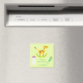 Neutral Giraffe Toy Baby Duwer Gefälligkeitsmagnet Magnet (In Situ (Geschirrspüler))