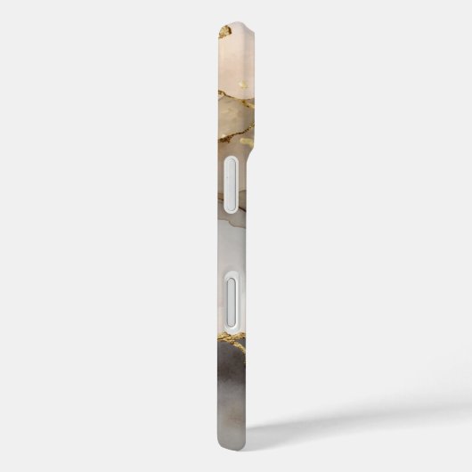 Neutral & Gold Marble  Case-Mate iPhone Hülle (Rückseite / Rechts)