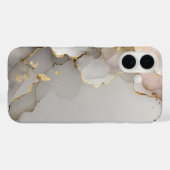 Neutral & Gold Marmor  Case-Mate iPhone Hülle (Rückseite (Horizontal))