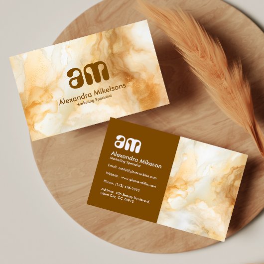 Neutral Gold Professional Visitenkarte