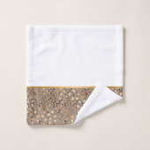 NEUTRAL GOLD SPOT BADEZIMMER TOWEL SET (Waschlappen)