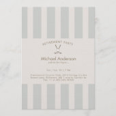 Neutral Golf Retirement Party  Einladung (Vorderseite)