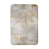 Neutral-Grau-Gold-Kariert Badematte (Vorderseite Vertikal)