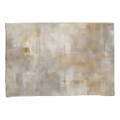 Neutral-Grau-Gold-Kariert Kissenbezug (Vorderseite-Rechts)