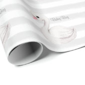 Neutral-Graue Baby-Dusche Geschenkpapier (Rolleneckpunkt)