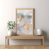 Neutral graues modernes abstrakt-minimalistisches  poster