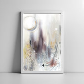 Neutral graues modernes abstrakt-minimalistisches  poster