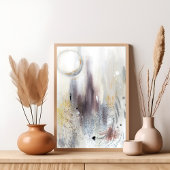 Neutral graues modernes abstrakt-minimalistisches  poster