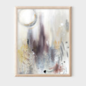 Neutral graues modernes abstrakt-minimalistisches  poster