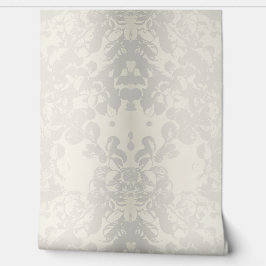 Neutral Gray Beige Floral Seamless Wallpaper  Tapete