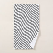 NEUTRAL GRAY ZEBRA STRIPES Geschenk Badhandtuch Set (Handtuch)