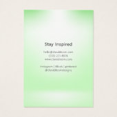 Neutral Green Foliage Book Illustration Card (Rückseite)