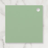 Neutral Greenery Gelassen Liebe Grow Vielen Dank Geschenkanhänger (Rückseite)