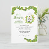 Neutral grüne Lambdusche Einladung (Stehend Vorderseite)