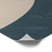 Neutral Half Circle Custom Boy Art Poster (Ecke)