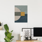 Neutral Half Circle Custom Boy Art Poster (Heimbüro)